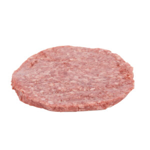 Double Red 75/25 Ground Beef Patties, Wide, 4 oz – 48 per case